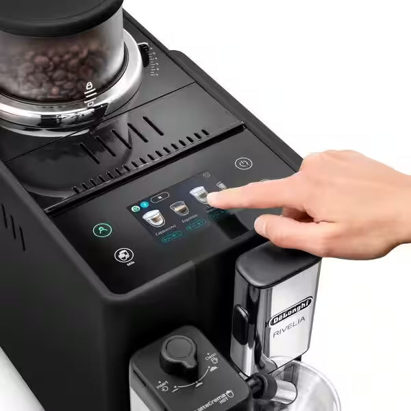 DeLonghi Rivelia 1.4L Automatic Bean to Cup Coffee Machine - Onyx Black | EXAM440.55.B from DeLonghi - DID Electrical