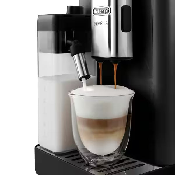 DeLonghi Rivelia 1.4L Automatic Bean to Cup Coffee Machine - Onyx Black | EXAM440.55.B from DeLonghi - DID Electrical