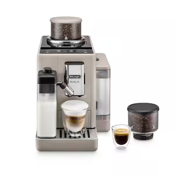DeLonghi Rivelia 1.4L Automatic Coffee Machine - Sand Beige | EXAM440.55.BG from DeLonghi - DID Electrical