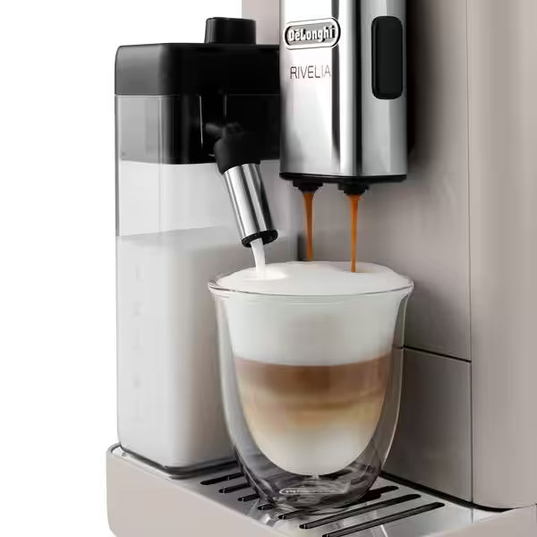 DeLonghi Rivelia 1.4L Automatic Coffee Machine - Sand Beige | EXAM440.55.BG from DeLonghi - DID Electrical