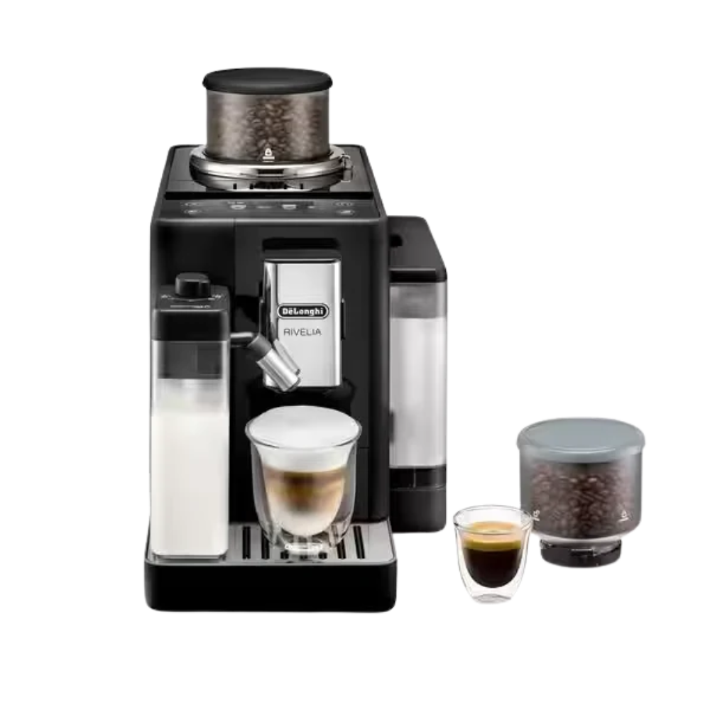 DeLonghi Rivelia 1.4L Automatic Bean to Cup Coffee Machine - Onyx Black | EXAM440.55.B from DeLonghi - DID Electrical