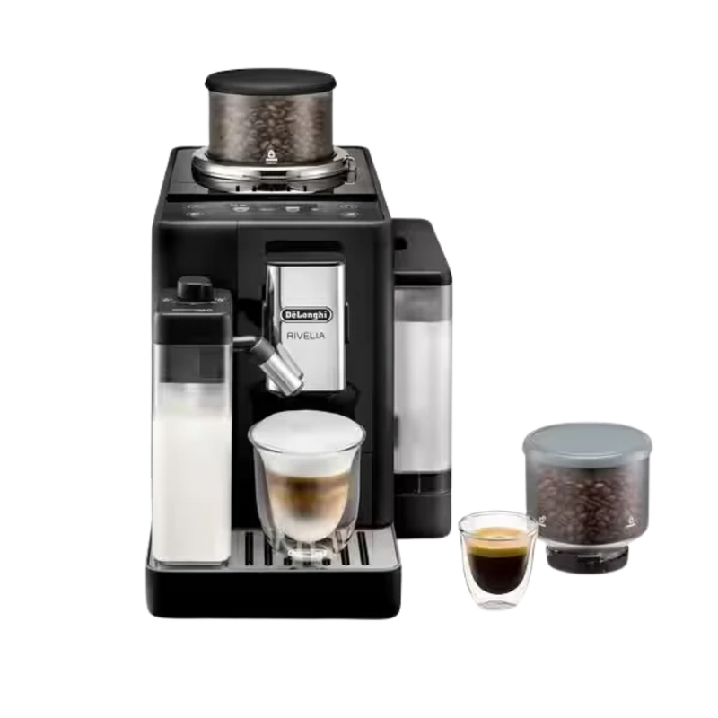 DeLonghi Rivelia 1.4L Automatic Bean to Cup Coffee Machine - Onyx Black | EXAM440.55.B from DeLonghi - DID Electrical