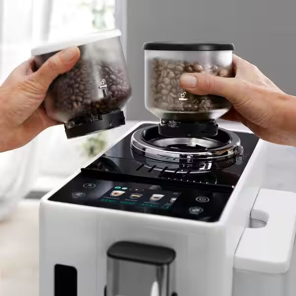 DeLonghi Rivelia 1.4L Automatic Coffee Machine - White | EXAM440.55.W from DeLonghi - DID Electrical