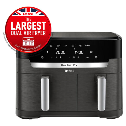 Tefal Easy Fry Dual XXL 11L Air Fryer - Coal Grey | EY942HG0