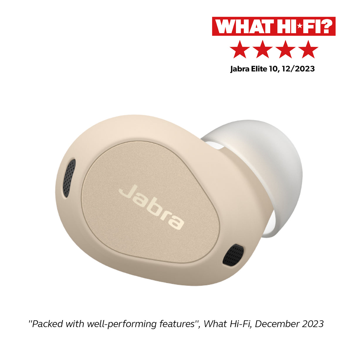 Jabra Elite 10 In-Ear Earbuds - Cream | 100-99280901-99 from Jabra - DID Electrical