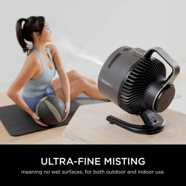 Shark FlexBreeze HydroGo Misting Fan - Charcoal | FA050UK from Shark - DID Electrical
