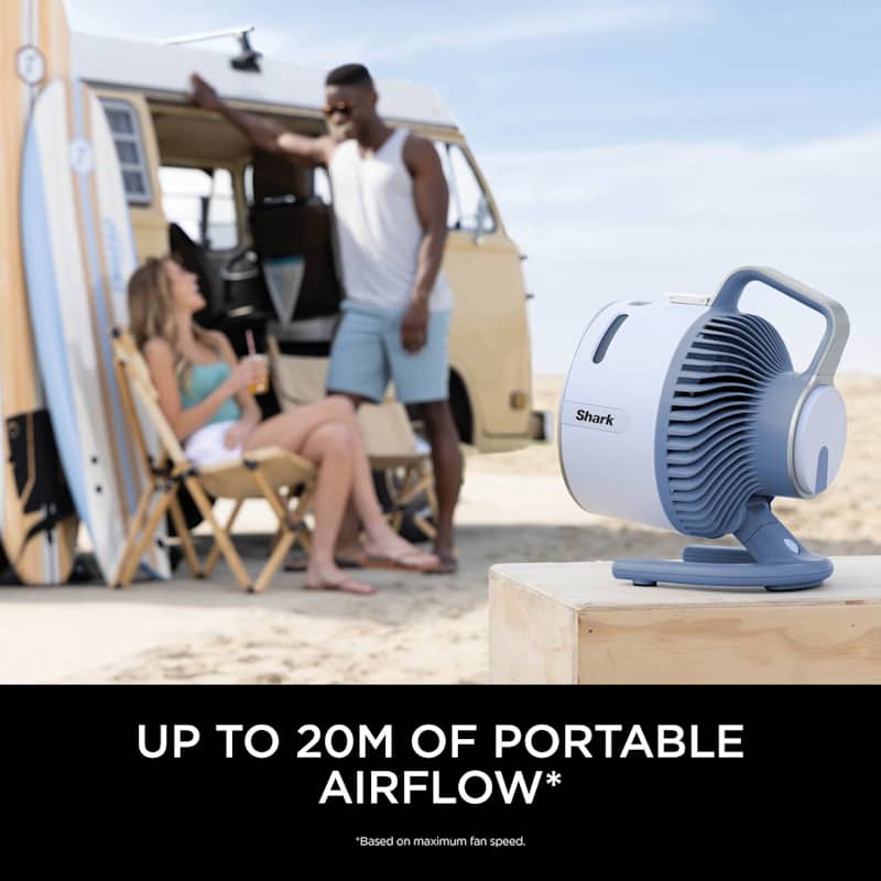 Shark FlexBreeze HydroGo Misting Fan - Glacier Blue | FA050UKBL