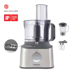 Kenwood 2.1L MultiPro Compact+ Food Processor - Brushed Metal | FDM310SS from Kenwood - DID Electrical