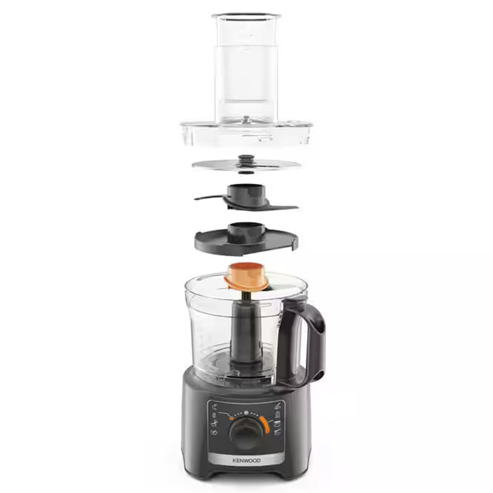Kenwood Multipro Compact 2.1/1.2L 800W Food Processor &amp; Blender - Slate Grey | FDP31.170GY from Kenwood - DID Electrical
