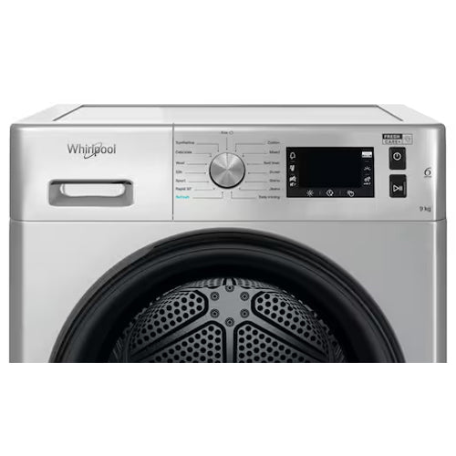 Whirlpool 9KG Freestanding Heat Pump Tumble Dryer - Grey | FFT M22 9X2SK UK from Whirlpool - DID Electrical