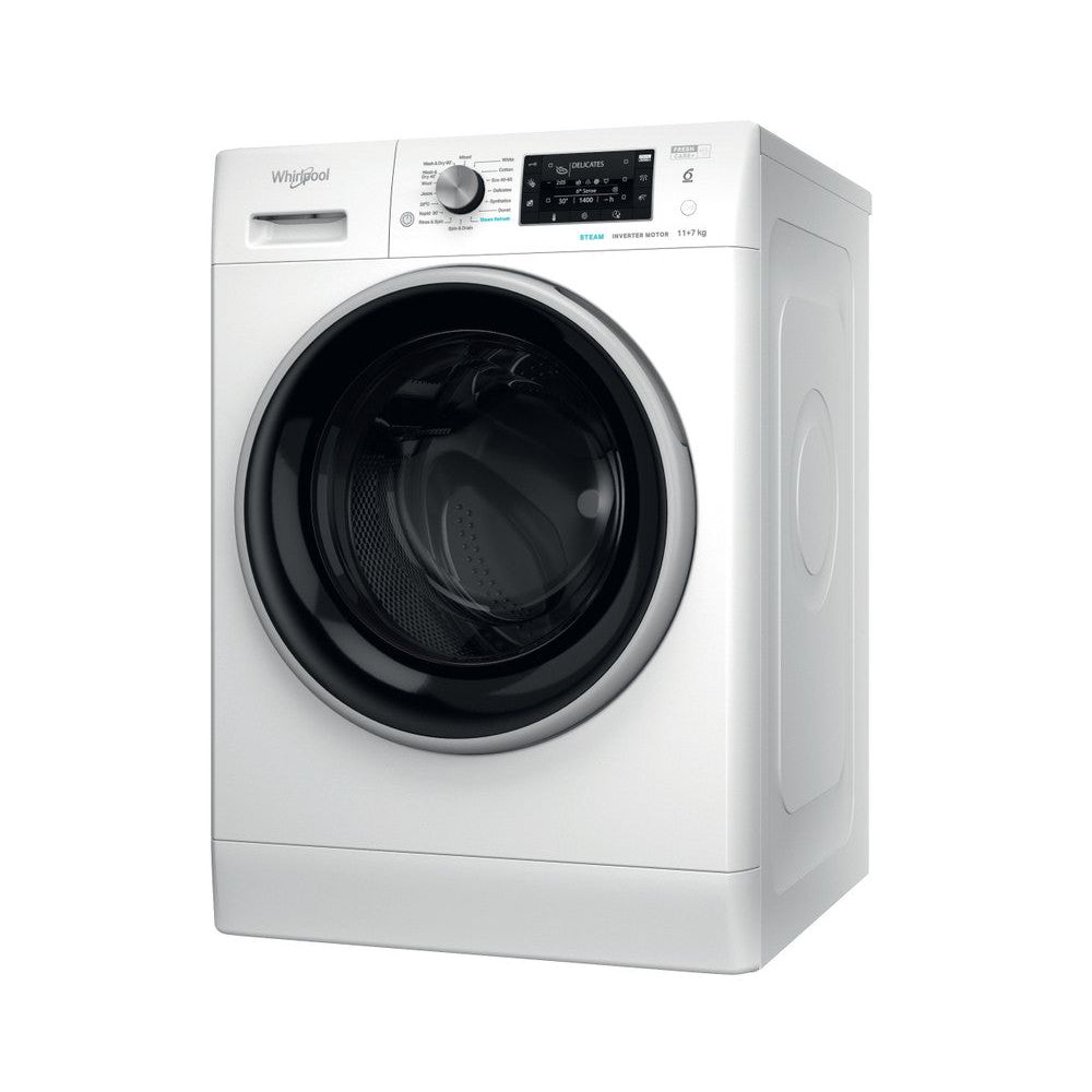 Whirlpool 11KG/7KG 1351RPM Freestanding Washer Dryer - White | FFWDD1174489BSVUK from Whirlpool - DID Electrical