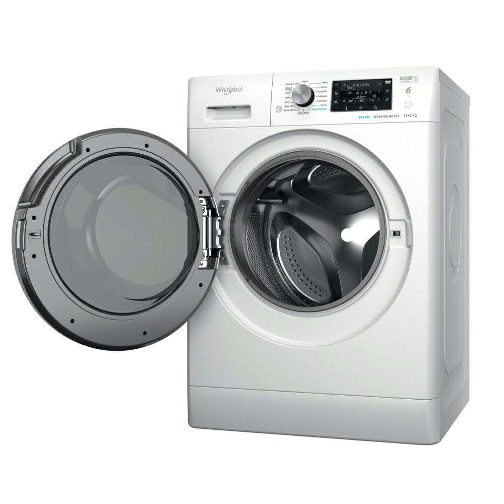 Whirlpool 11KG/7KG 1351RPM Freestanding Washer Dryer - White | FFWDD1174489BSVUK from Whirlpool - DID Electrical