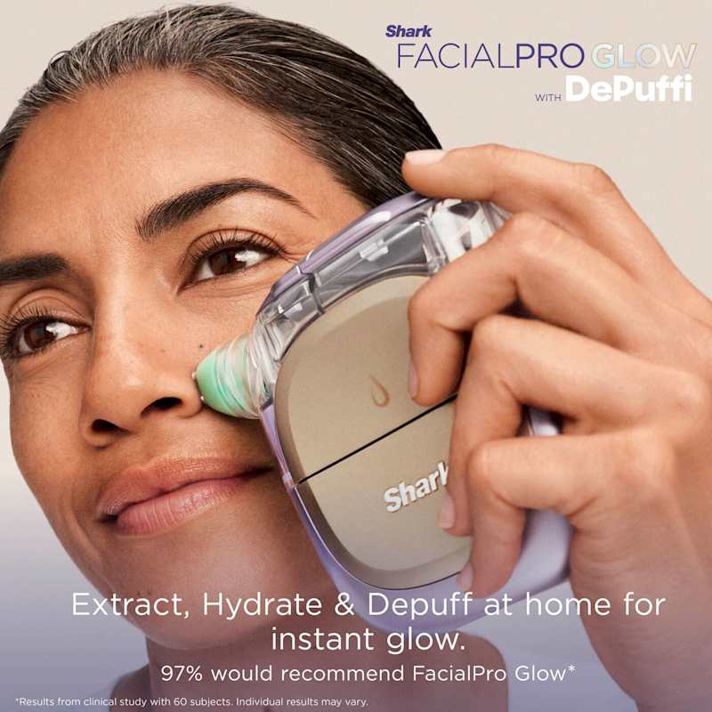 Shark FacialPro Glow At Home Hydro-Powered Facial System - Spa Blue | FH320UK