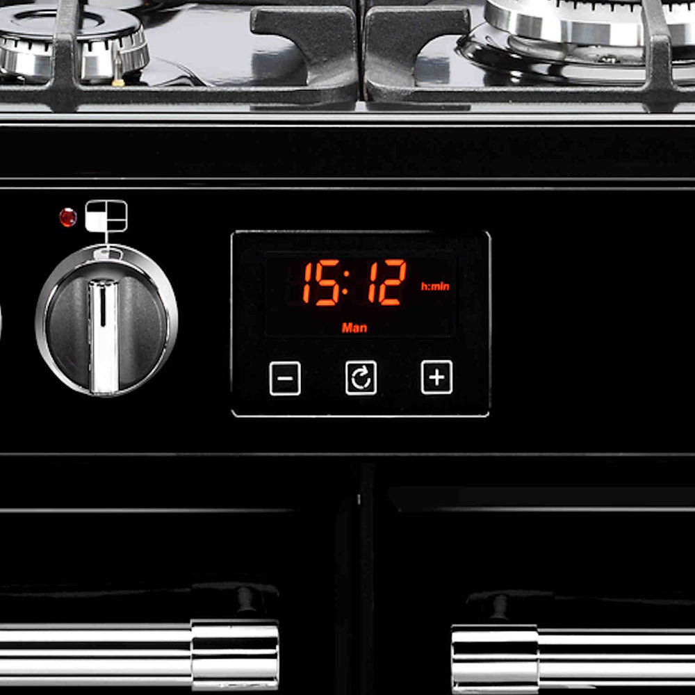Belling Framhouse 110cm Dual Fuel Range Cooker - Black | FH110DFTBK from Belling - DID Electrical