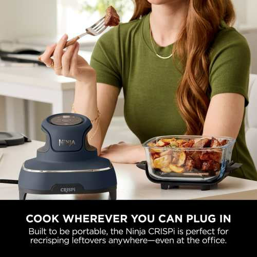 Ninja CRISPi 4-in-1 Portable Glass Air Fryer - Cyber Space | FN101UK from Ninja - DID Electrical