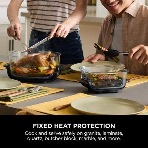 Ninja CRISPi 4-in-1 Portable Glass Air Fryer - Cyber Space | FN101UK from Ninja - DID Electrical