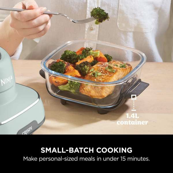 Ninja CRISPi 4-in-1 Portable Glass Air Fryer - Sage | FN101UKSG from Ninja - DID Electrical