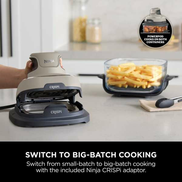 Ninja CRISPi 4-in-1 Portable Glass Air Fryer - Stone | FN101UKST from Ninja - DID Electrical