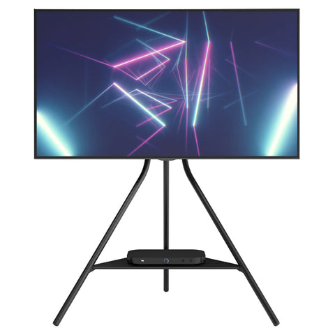 AVF Tiga Freestanding Metal TV Stand - Black | FSL900TIGB