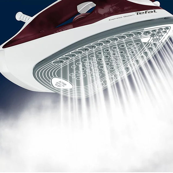 Tefal Express 2600W Steam Iron - White & Ruby Red | FV2869G0 from Tefal - DID Electrical