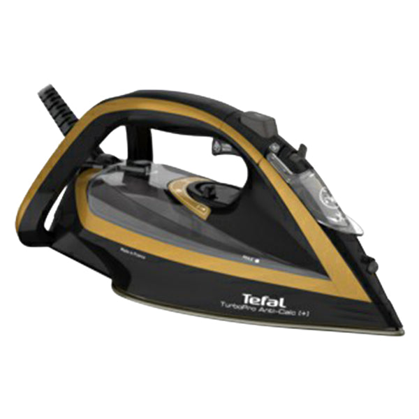 Tefal FV5696 Ultimate Turbo Pro Anti-Scale Steam Iron - Black &amp; Gold | FV5696G1 from Tefal - DID Electrical