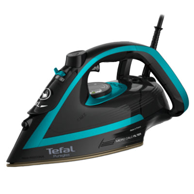 Tefal Puregliss Auto Shut-Off 3000W Steam Iron - Black & Blue | FV8066GO from Tefal - DID Electrical