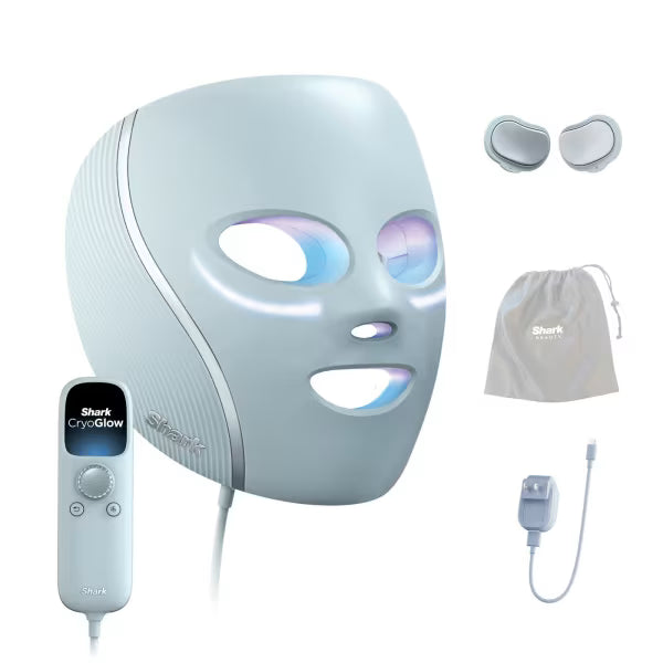 Shark CryoGlow Under-Eye Cooling & LED Face Mask - Blue Frost | FW312IE
