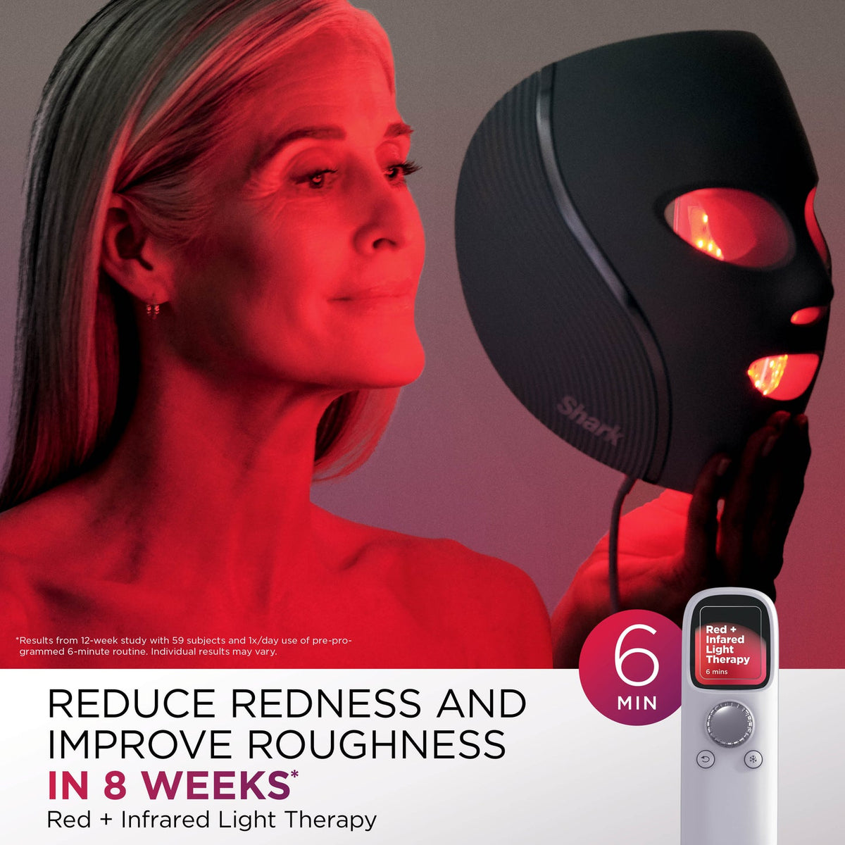 Shark CryoGlow Under-Eye Cooling & LED Face Mask - Blue Frost | FW312IE