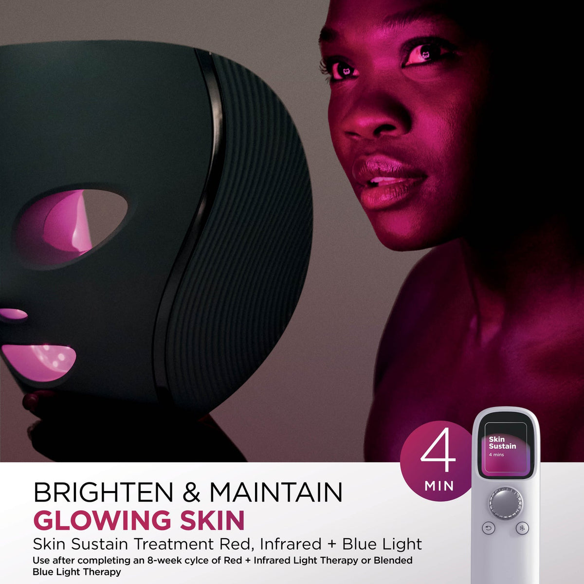 Shark CryoGlow Under-Eye Cooling & LED Face Mask - Blue Frost | FW312IE