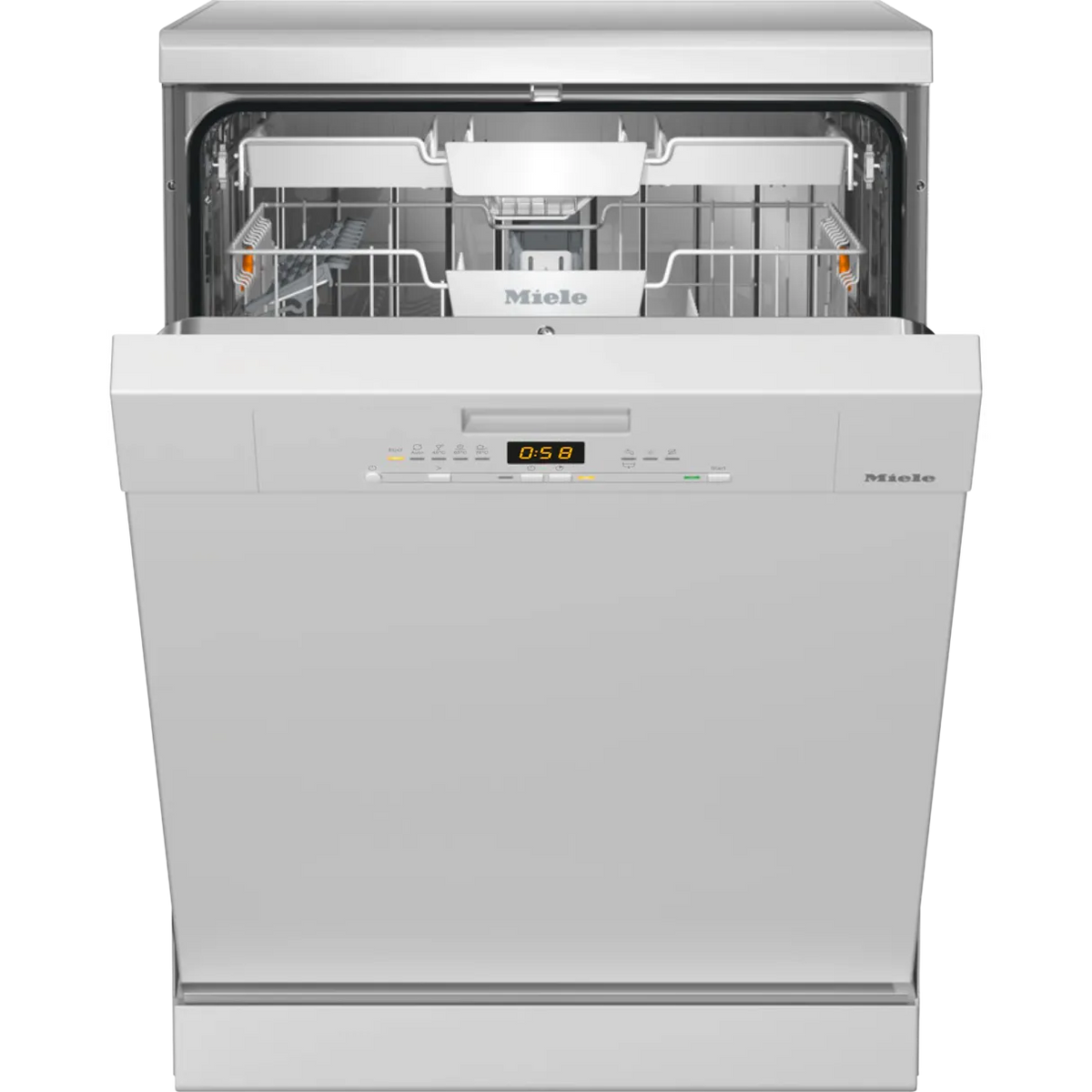 Miele 60cm 14 Place Freestanding Standard Dishwasher - Brilliant White | G5110SC from Miele - DID Electrical