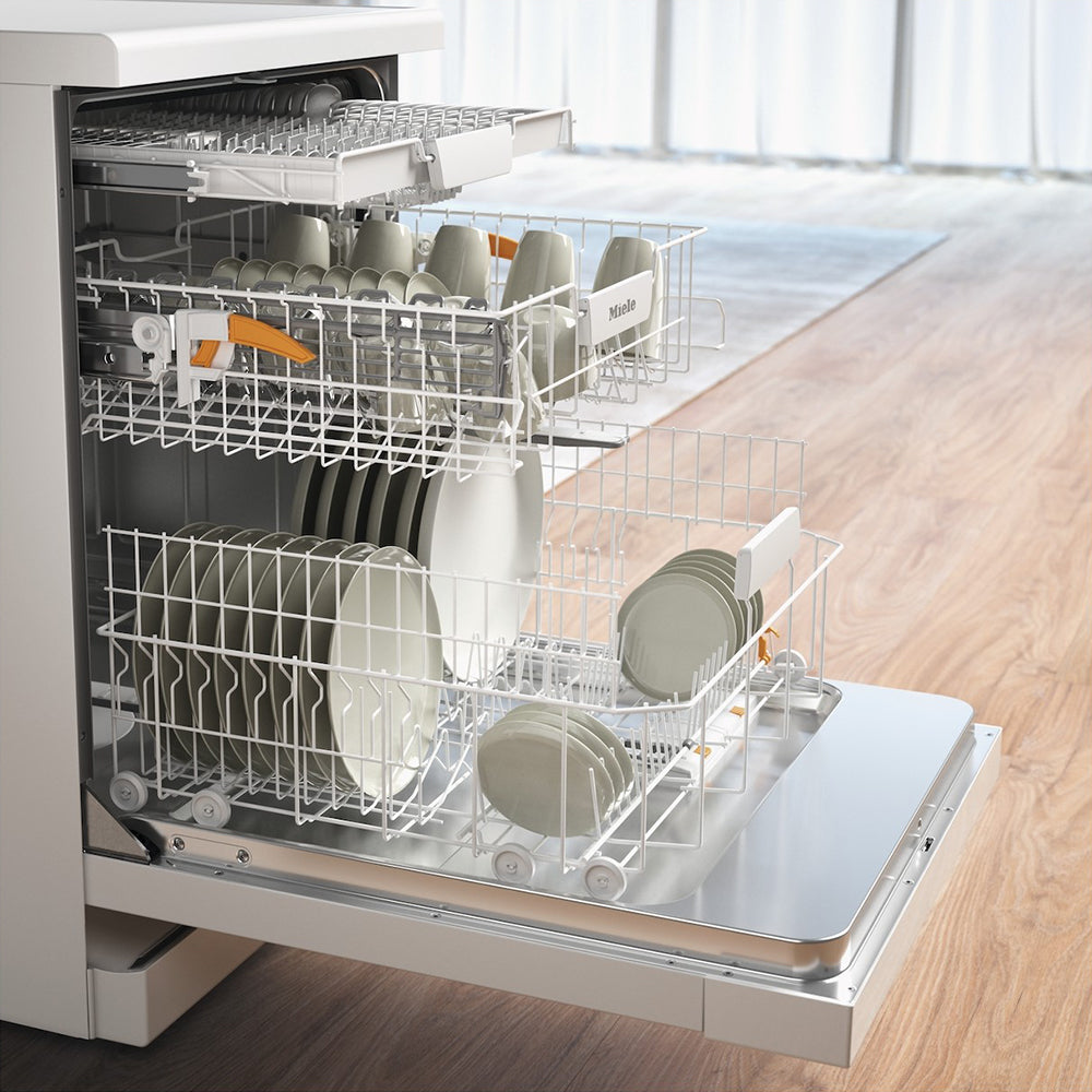 Miele 60cm 14 Place Freestanding Standard Dishwasher - Brilliant White | G5110SC from Miele - DID Electrical