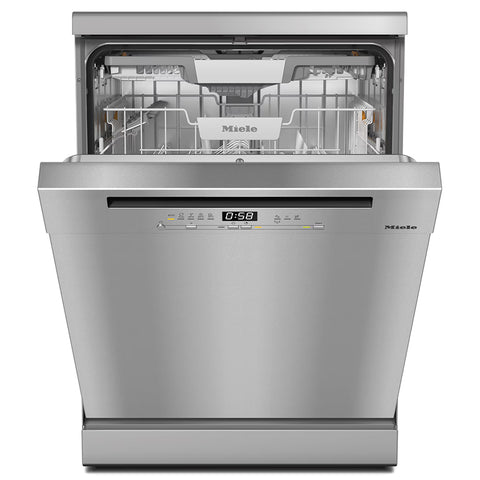 Miele Front Active Plus 60CM Freestanding Standard Dishwasher - Clean Steel | G 5811 SC S/S