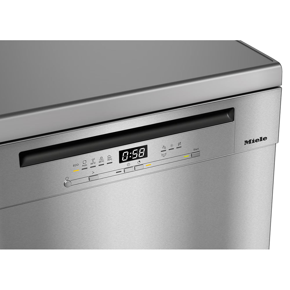 Miele Front Active Plus 60CM Freestanding Standard Dishwasher - Clean Steel | G 5811 SC S/S from Miele - DID Electrical