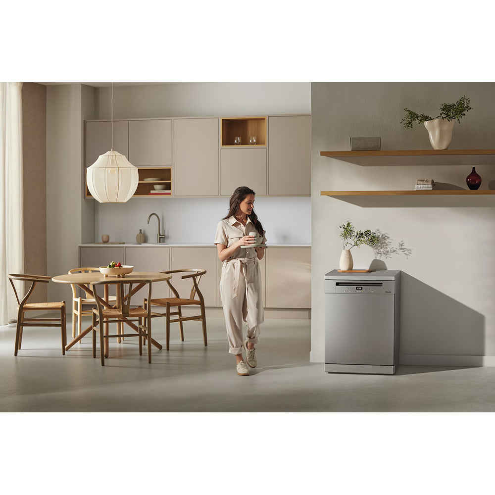 Miele Front Active Plus 60CM Freestanding Standard Dishwasher - Clean Steel | G 5811 SC S/S from Miele - DID Electrical