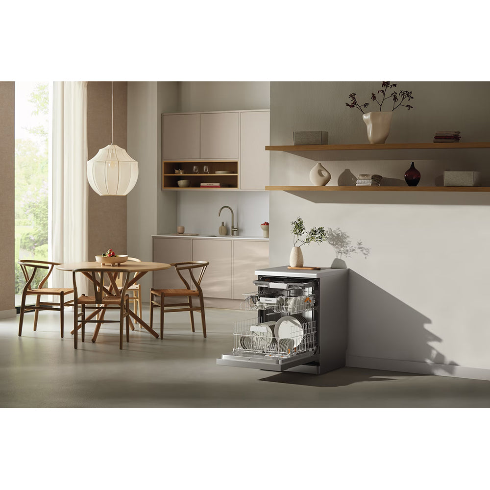 Miele Front Active Plus 60CM Freestanding Standard Dishwasher - Clean Steel | G 5811 SC S/S from Miele - DID Electrical