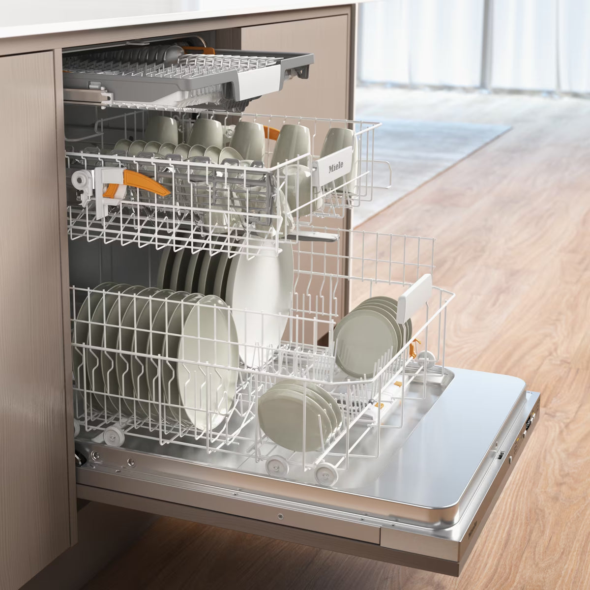 Miele Active Plus 60CM Fully Integrated Standard Dishwasher - Stainless Steel | G 5851 SCVI from Miele - DID Electrical