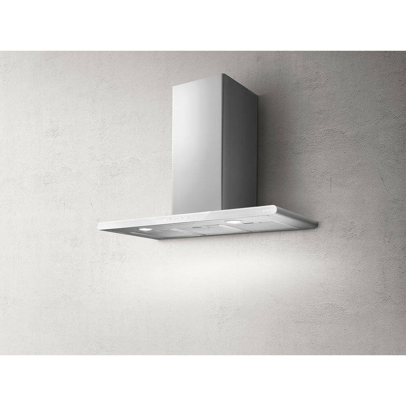 Elica 80cm Chimney Cooker Hood - Stainless Steel & Black Glass | GALAXYBLIXA80 from Elica - DID Electrical