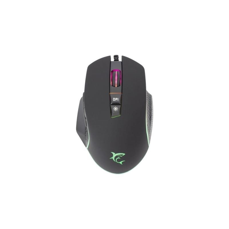 White Shark GARETH Ambidextrous RGB Gaming Mouse - Black | GARETH - BLACK from White Shark - DID Electrical