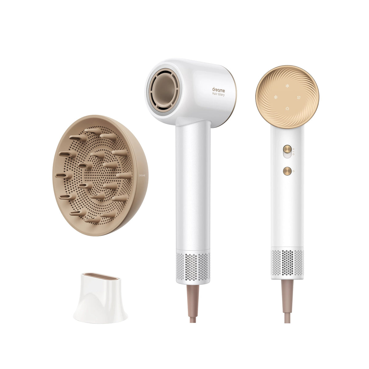 Dreame Hair Glory Combo Hair Dryer - White | GLORYCOMBOWH