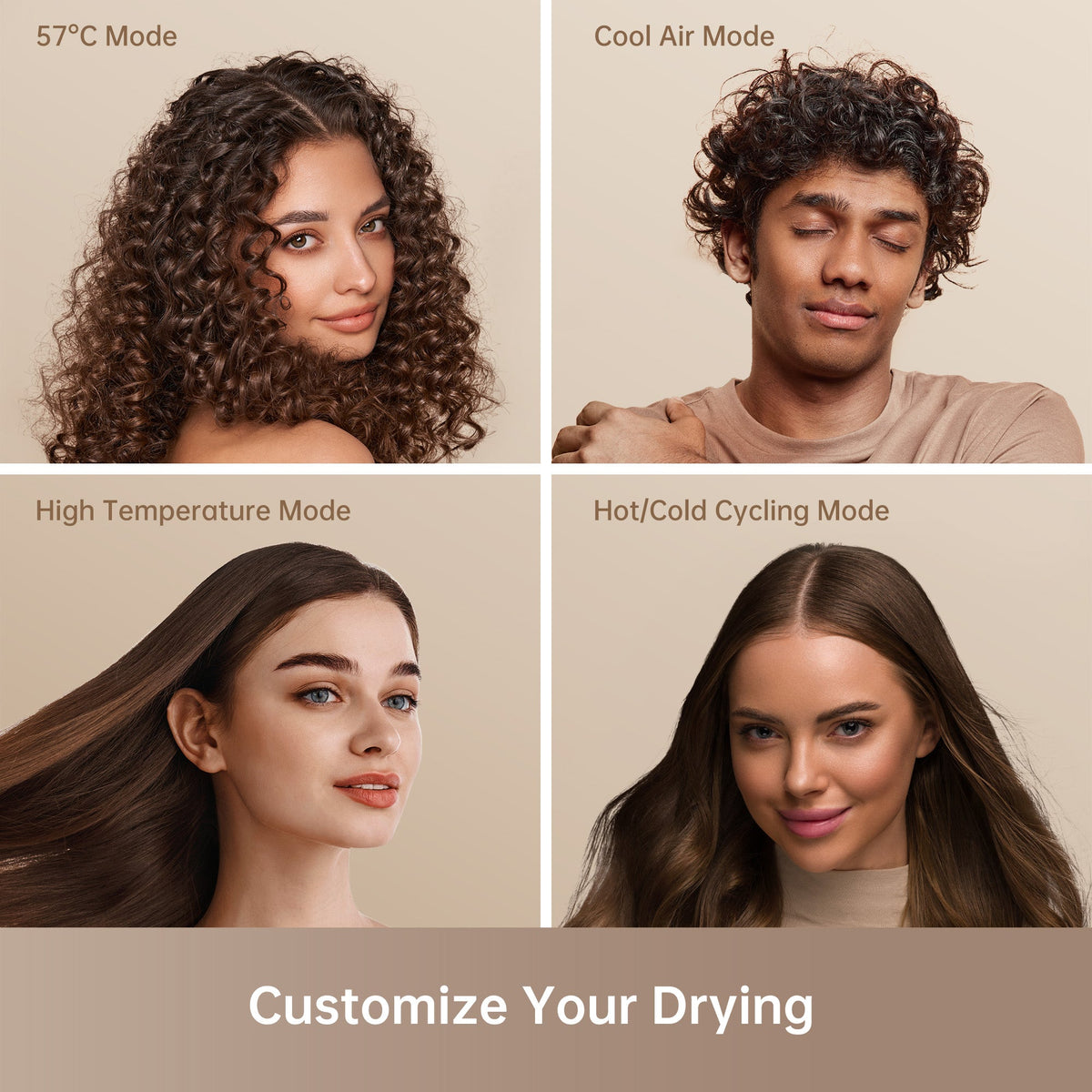 Dreame Hair Glory Combo Hair Dryer - White | GLORYCOMBOWH