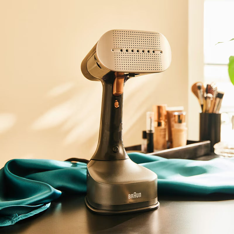 Braun QuickStyle 7 1600W Garment Steamer - Black &amp; Copper | GS7077BK from Braun - DID Electrical