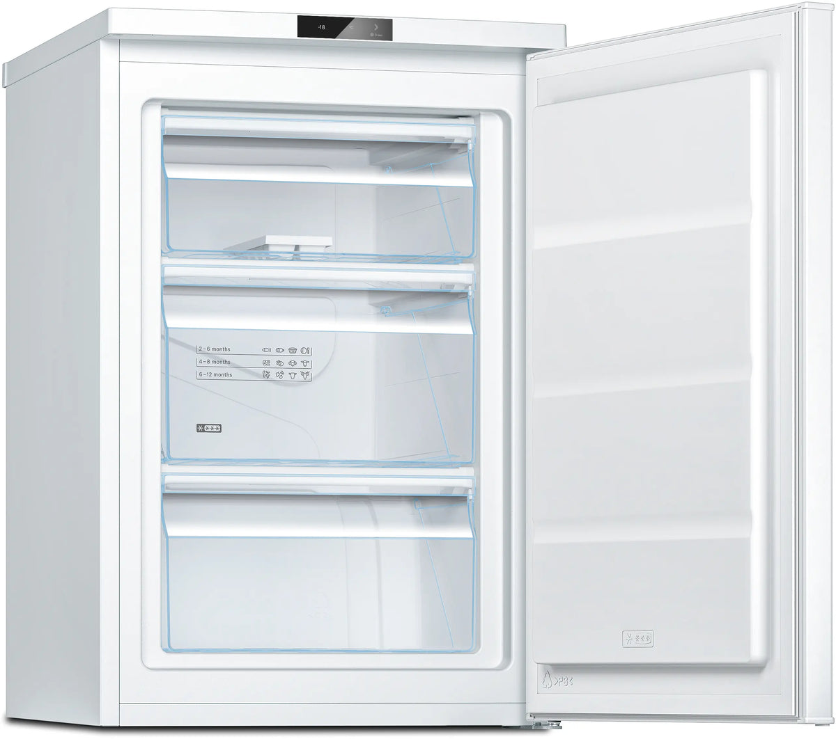 Bosch Series 2 83L Freestanding Under Counter Freezer - White | GTV15NWEBG