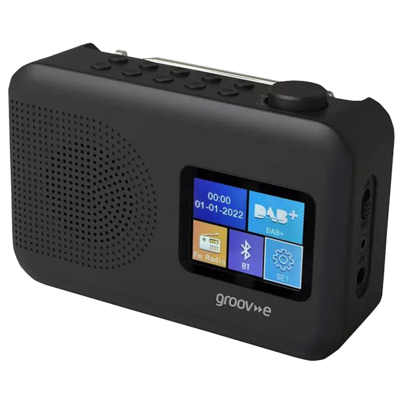 Groov-e Berlin Portable DAB/FM Bluetooth Radio - Black | GVDR06BK from Groov-e - DID Electrical