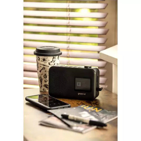 Groov-e Berlin Portable DAB/FM Bluetooth Radio - Black | GVDR06BK from Groov-e - DID Electrical