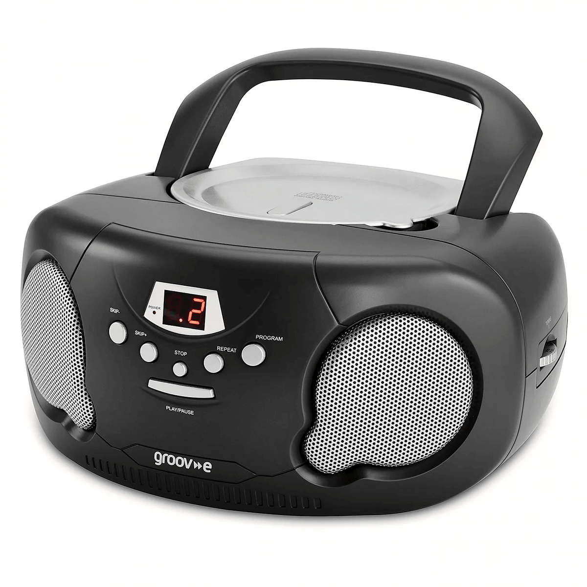 Groov-e Portable CD Player with Radio - Black | GVPS733BLK from Groov-e - DID Electrical