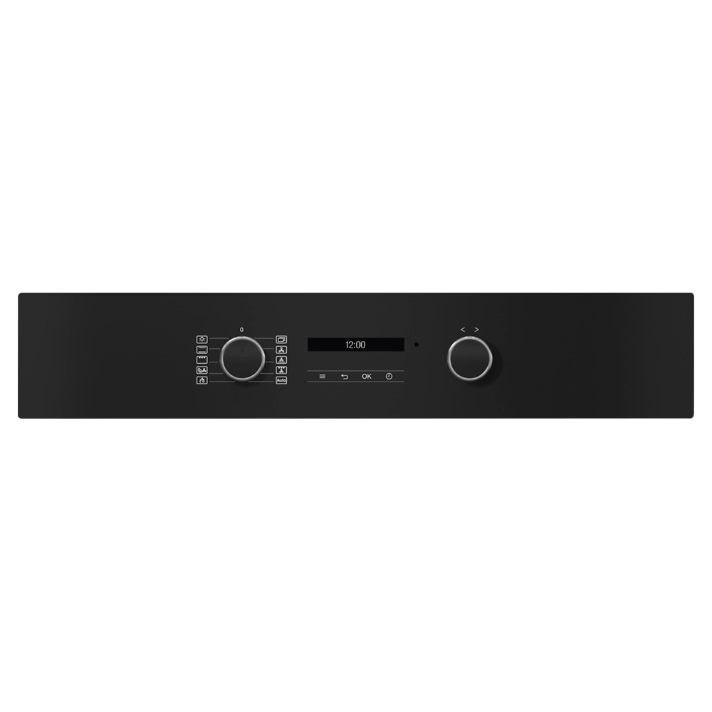Miele Active 76L Built-In Electric Single Oven - Obsidian Black & Stainless Steel | H2465BP from Miele - DID Electrical