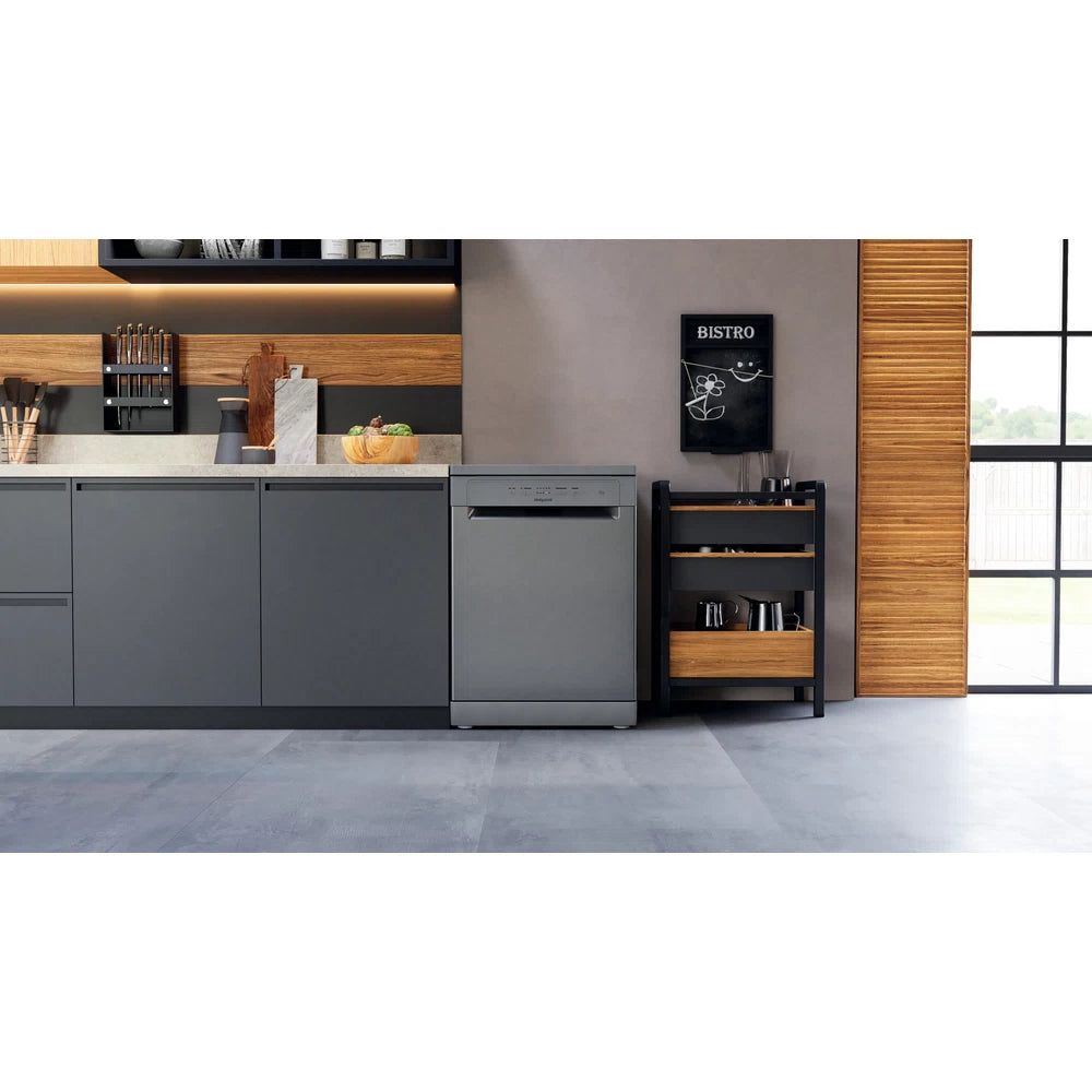 Hotpoint Hydroforce 14 Place Freestanding Standard Dishwasher - Inox | H2FHL626X UK from Hotpoint - DID Electrical