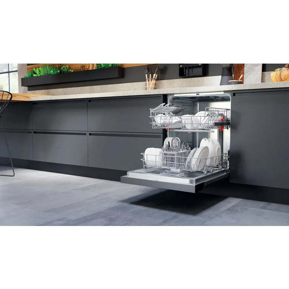 Hotpoint 60CM Built-In Standard Dishwasher - Inox | H3BL626XUK from Hotpoint - DID Electrical