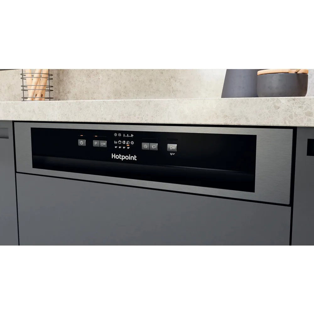 Hotpoint 60CM Built-In Standard Dishwasher - Inox | H3BL626XUK from Hotpoint - DID Electrical