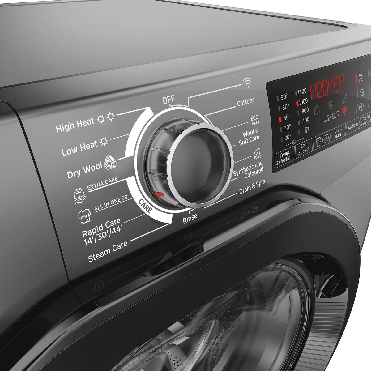 Hoover H-Wash & Dry 350 10KG/6KG 1400RPM Freestanding Washer Dryer - Anthracite | H3DPS41066TABR80
